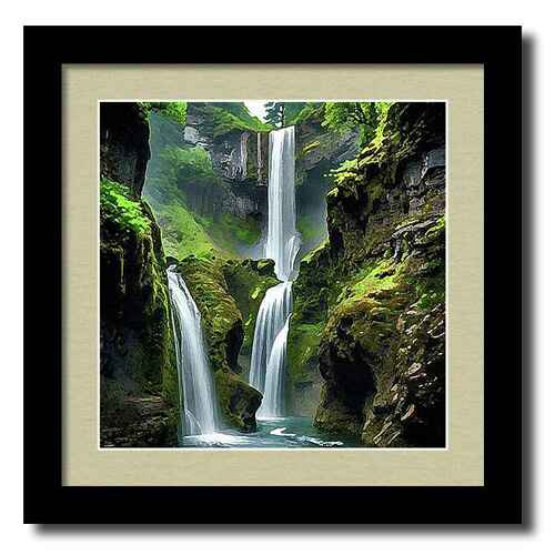 ​Amazing Cascading Waterfall framed print