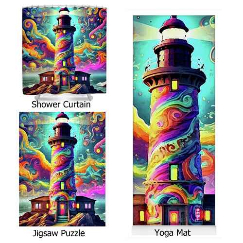 Starry Lighthouse other art
