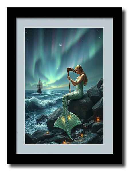 The Luring Mermaid framed print