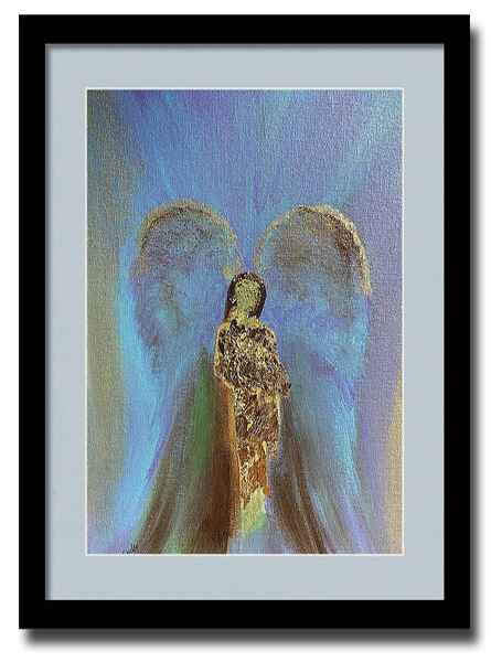 Angel Above the Clouds framed print