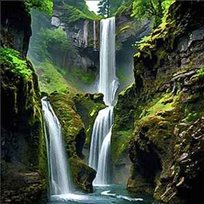 Cascading Waterfalls 