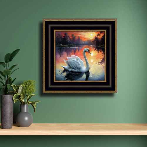 graceful swan wall view