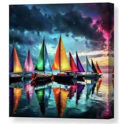 ​Colorful Sailboats 