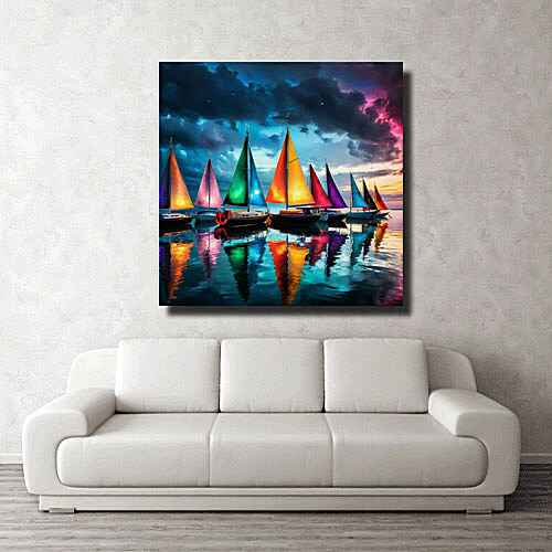​Sailboats in Color Symphony room view