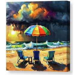 ​Vivid Beach Umbrella