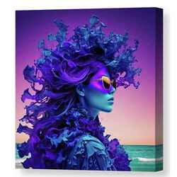 Crazy ​Purple Hair Girl