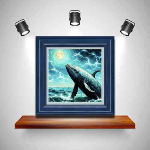​Majestic Breaching Whale wall view