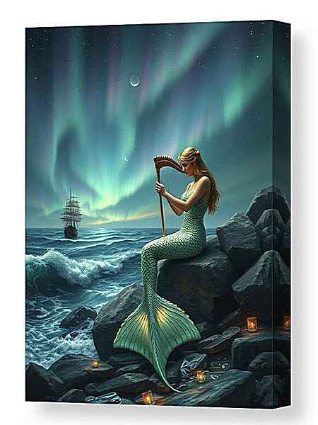 The Luring Mermaid canvas print